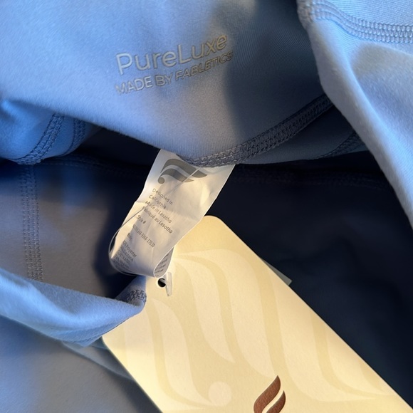 NWT- Fabletics PureLuxe HW Pocket Full length Legging-ELEMENTAL BLUE (27inch) - Picture 5 of 11